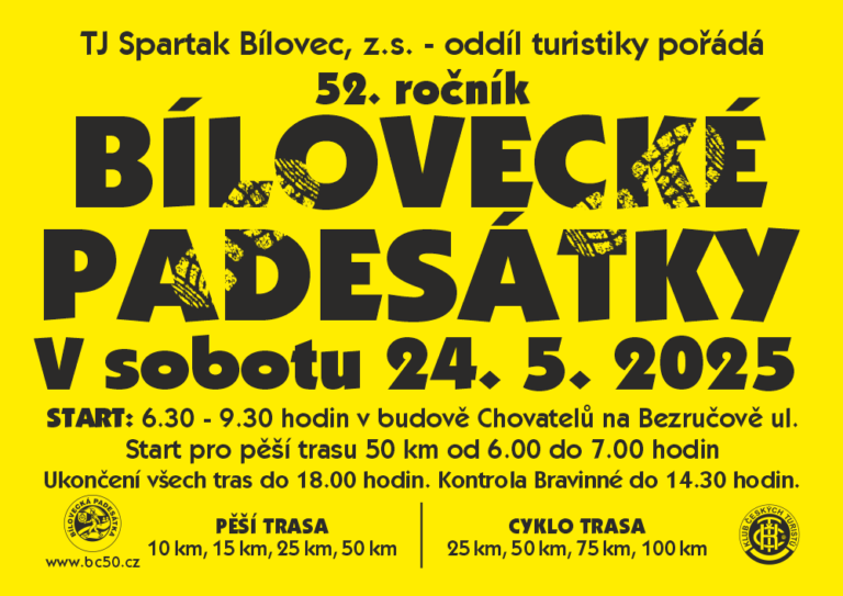 Vyražte na Bíloveckou padesátku
